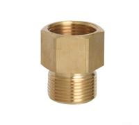 Honseadek Conector de extensión de manguera de lavado a presión M22 de 14 mm a 15 mm, adaptador de acoplamiento hembra de latón de alta presión (C)