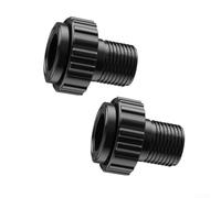 Honseadek Conector de unión de extremo macho para bomba de piscina Hayward SP1500UNMPAK1, accesorio de repuesto MIP ABS de 1-1/2 pulgadas, pieza de fontanería UPVC negra (2 piezas)