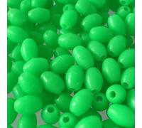Honseadek Craft for Shaped Bulk Glow Lure Beads Set Oval Floating Fishing Tackle 100pcs Have Multiple Luminous Options 34mm/68mm/812mm (6X8mm)