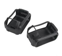 Honseadek Cubierta de protección de batería de silicona, 2 fundas negras para herramienta recargable de 20 V 4.0 5.0 Ah, protector de colisión anticaída de batería