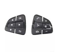 Honseadek Cubierta para botón de interruptor de volante de coche para modelos W176 W246 W166 W156 C218 X218 R172