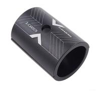 Honseadek Cuña para manillar de bicicleta de 31.8 a 25.4, manga reductora de vástago de aleación de aluminio para ciclismo de carretera, adaptador de buje mecanizado CNC de precisión (negro)