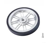 Honseadek Easy Wheels - Rueda plegable de 85 mm para bicicleta, rueda de aleación de aluminio CNC, carrito de repuesto, ligero, resistente al desgaste (plata)