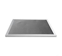 Honseadek Filtro de campana extractora con marco de aluminio con fibra de carbono activada de algodón compatible con el modelo 97007696 de 8.7 x 10.5 x 0.35 pulgadas, color negro