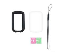 Honseadek Funda protectora de silicona para iGPSPORT BSC100MAX Bike Computer con protector de pantalla, funda de gel suave a prueba de golpes para unidad GPS de ciclismo, color negro (A)