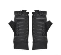 Honseadek Guantes de compresión sin dedos, para artritis con infusión de | Guantes de compresión sin dedos, guantes de artritis con infusión de cobre, guantes de ejercicio antideslizantes