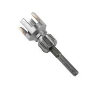 Honseadek Herramienta de corte de rosca de tubería de agua de 20 mm y 25 mm troquel de rosca externo interno para tubos de PVC PPR broca de fontanería cortador de metal gris (25 mm)
