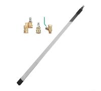 Honseadek Herramienta portátil de limpieza de radiador de 4500 PSI, limpiador de descarga de alta presión, acero inoxidable con conector rápido de latón, boquilla giratoria de 180°, 60 cm para coche