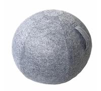 Honseadek In - Funda protectora para pelota de yoga de 55 cm, fieltro de 75 cm, manga protectora para pelotas de 65 cm, gris, 3 mm de grosor, resistente al desgaste, resistente al desgaste, uso a