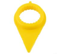 Honseadek Indicadores de tuerca de rueda amarilla de 19 mm, marcadores de seguridad visual para camiones, coches, caravanas, remolques, detección de tuercas de rueda suelta