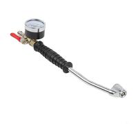 Honseadek Inflador de presión de neumáticos de aire, capacidad de 220 PSI, construcción de metal, agarre ergonómico de goma, control de flujo de aire ajustable, compatible con válvula estándar