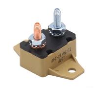 Honseadek Interruptor de circuito para coche, 5A-50A, protector de sobrecarga de reinicio automático, térmico con carcasa inoxidable, compatible con vehículos, camiones, autobuses, barcos, caravanas