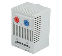Honseadek Interruptor regulador de termostato mecánico no programable con control de temperatura ajustable de 0 a 60 °C para instalación en riel DIN (ZR011)