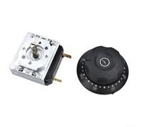 Honseadek Interruptor temporizador de horno, cuenta regresiva de 16 A 250 V para relé con campana, compatible con hornos eléctricos, ollas arroceras, vaporizadores, ajustes de 30/60/90/120 minutos
