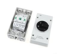 Honseadek IP66 impermeable 32A Solar PV DC aislador interruptor para desconexión segura de energía en matrices solares, RV y barcos con bloqueo a prueba de manipulaciones