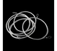 Honseadek Juego de 5 piezas de nailon para pesca con mosca, línea transparente invisible de 9 pies con bucle para trucha, río, agua dulce, equipo de fundición de agua dulce (0X)