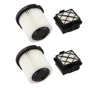 Honseadek Juego de cartuchos finos para atrapar el polvo para Karcher 5; kit de filtro HEPA lavable; piezas de repuesto; sistema de filtración de larga duración para modelos inalámbricos (2+2)