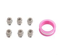Honseadek Kit de boquillas de lavado a presión de acero inoxidable de 40 grados G1/4 puntas de conexión rápida 030 035 040 045 050 juego de repuesto de orificio (Aperture 045)