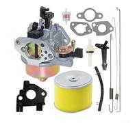 Honseadek Kit de montaje de carburador para motores pequeños Honda GX240, compatible con bomba WT30X, incluye limpiador de aire y reparación de juntas aislantes