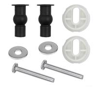 Honseadek Kit de reparación de asiento de baño para dañados, juego de latón antiguo con accesorio de acero inoxidable o 4 piezas de goma y tornillos de inodoro con expansión de tuerca de bisagra