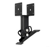 Honseadek Kit de soporte elevador de techo de pérgola ajustable con acabado recubierto para postes de madera de 4 x 4 y 4 x 6, adecuado para estructuras al aire libre y resistencia a la intemperie