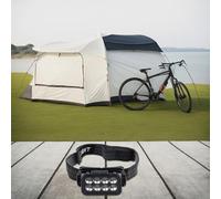 Honseadek Linterna frontal recargable con sensor de movimiento, lámpara de camping USB C para correr las manos, faro ligero de senderismo con faro SOS y linterna frontal de trabajo ajustable para