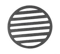 Honseadek Malla redonda de hierro fundido, accesorio negro para barbacoa para asar carne, herramienta de cocina al aire libre, rejillas de barbacoa resistentes al calor (12 cm)