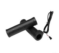 Honseadek Manillar del acelerador de media vuelta con conector Sm de 3 pines para scooter de bicicleta eléctrica, voltaje de funcionamiento de 5 V, material ABS y PVC, adecuado para manillares de 22