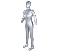 Honseadek Maniquí femenino inflable de la mujer con el maniquí femenino de la exhibición de la forma del torso de los brazos, modelo femenino de la exhibición del PVC
