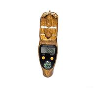 Honseadek Meditación electrónica de mano de grano de madera con pantalla LCD - Contador digital móvil de atención plena para prácticas de contador más oración de cuentas Tr (madera)