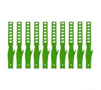 Honseadek Mezclador de pintura, paquete de 10 varillas de agitación de plástico reutilizables con abrelatas, multiusos para pintura epoxi, resina, acrílico, 275 mm, 345 mm, verde (pequeño)