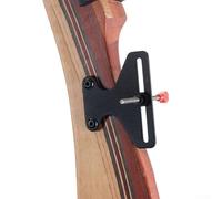 Honseadek Mira de arco recurvo en forma de T de un solo pin ajustable de acero inoxidable para arcos recurvos, largos y de caza, herramienta de mejora de precisión para objetivo