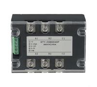 Honseadek Módulo trifásico del regulador del voltaje de CA, regulador de poder del tiristor 380V con la protección contra sobrecorriente, para el equipo de la transformación de los alimentos (40A)