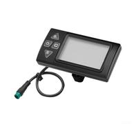 Honseadek Pantalla LCD E-For para bicicleta con cable de interfaz impermeable compatible con bicicletas eléctricas de 24 V, 36 V, 48 V y protocolo de comunicación OMD (sku sku)