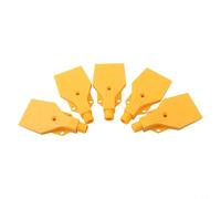 Honseadek Paquete de 20 boquillas planas de aire para soplar aire comprimido, boquilla de pulverización de plástico ABS de 3 agujeros, con rosca macho de 0,25 Bspt, 46 mm de ancho, color amarillo