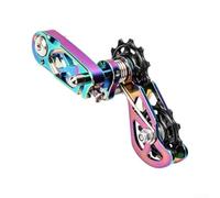 Honseadek para guía de cadena de bicicleta de montaña, soporte de cadena de | Cadena MTB para estabilizador, protector de desviador trasero de metal con rodillo silencioso para prevención de caídas