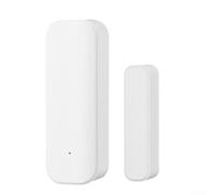 Honseadek Para sensor de puerta y ventana Zigbee, mini sensor de contacto inalámbrico para sistema de alarma y automatización del hogar inteligente, control de voz, compartir en familia (blanco)