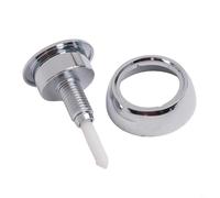 Honseadek Para Siamp para Optima 49 - Botón de repuesto cromado para cisternas de doble descarga de tela ABS, acabado plateado, compatible con Twy