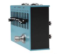 Honseadek Pedal de ecualizador de 10 bandas, 4.25 x 2.72 x 1.26 pulgadas | 4.25 x 2.72 x 1.26 pulgadas, pedal de efecto de guitarra de aleación de aluminio, True Bypass para guitarra eléctrica y bajo