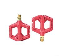 Honseadek Pedales de bicicleta de nailon ligeros con 3 rodamientos sellados, pines antideslizantes, cubierta antipolvo, compatible con bicicletas plegables de carretera y montaña, eje de acero cromado