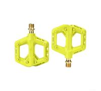Honseadek Pedales de bicicleta de nailon ligeros con 3 rodamientos sellados, pines antideslizantes, cubierta antipolvo, compatible con bicicletas plegables de carretera y montaña, eje de acero cromado