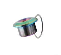 Honseadek Perno de manivela, para bielas FC-M9100, tornillo de cadena doble de aleación con pasador interior de 3 mm más largo, fácil instalación, negros rojo dorado multicolor (A-multicolor)