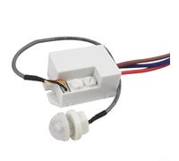 Honseadek PIR - Sensor de movimiento con sensor de movimiento infrarrojo de 120°, detección de cuerpo humano, sensor de ocupación de techo, rango de 4 a 6 m, carga de 500 W para control de baño y