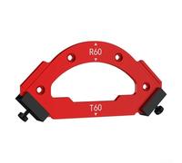 Honseadek Plantilla de enrutador de aleación de aluminio RT10-60 para carpintería, plantilla de radio de esquina para filete interior/exterior, bisel y guía de enrutamiento de ángulo R compatible con