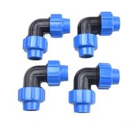 Honseadek Pp-pvc-rubber W para accesorios de jardín agrícola hortícola, juego de unión de riego tipo 4 piezas de tubería de polietileno de conexión rápida 20 mm/25 mm/32 mm (20)