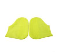 Honseadek Protección contra la intemperie, colores de ciclismo al aire libre, con suela y antideslizante, en múltiples aguas lluviosas, fundas de silicona para zapatos para Plus (amarillo)