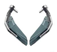 Honseadek Protectores de mano anticaídas para manillar de seguridad y protección contra la intemperie, parabrisas de motocicleta, aleación de aluminio, ABS y resistente al viento (plateado)