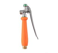 Honseadek Pulverizador de gatillo para jardín, control de plagas, cuerpo de acero inoxidable, boquilla ajustable, mango de pistola de alta presión, rojo, 18 cm (pequeño)