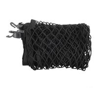 Honseadek **Red de carga elástica** 80 x 60 cm, soporte de almacenamiento de equipaje de poliéster resistente para maletero de coche, con 4 hebillas, se extiende hasta 160 x 120 cm, negro (una sola