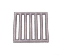 Honseadek Rejilla cuadrada de hierro fundido resistente para chimenea, piezas de repuesto para circulación de aire optimizada, soporte de tronco seguro, negro (14 x 15 cm)